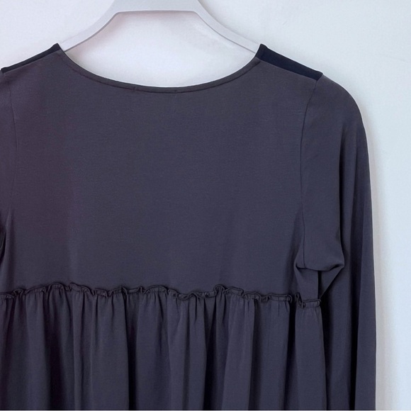 AMMA Long Sleeve Colorblock Tunic Top - Picture 4 of 13